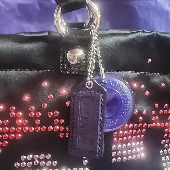 Coach Special Edition Holiday Tote Bag with Multicolor Shimmering Accents Euc - Picture 2 of 16